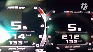 BMW M4 CSL vs BMW M5 CS 100-250 KMH