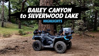 Sugarpine Mountain Ride through Bailey Canyon Highlights