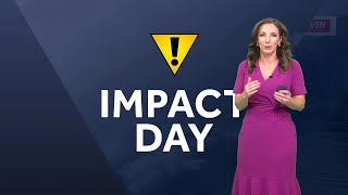 Impact Day: AM Showers, PM Storms