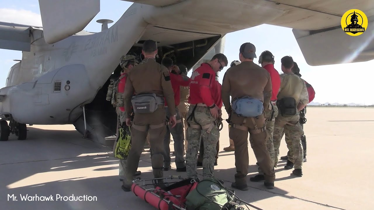 • US Marines and Airmen Conduct Helocast Training During WTI Course | Mr. Warhawk