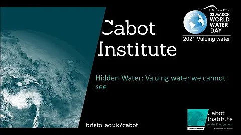 Hidden Water: Valuing water we cannot see