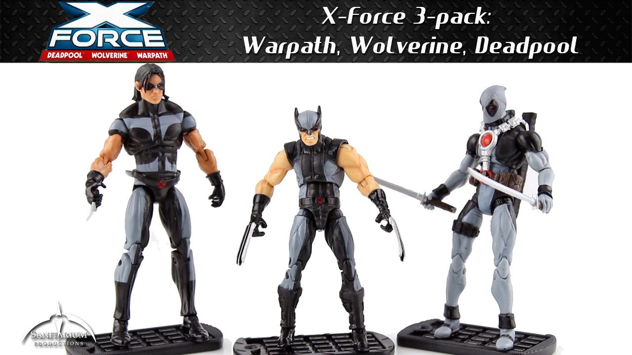 Marvel X Force 3 Pack Warpath Wolverine And Deadpool Unboxing And Review Youtube