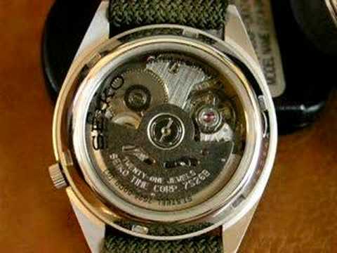 Seiko 7S26 watch, balance wheel - YouTube