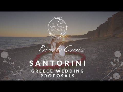 Marriage Proposal in Santorini | David to Sapir | Private cruise with the best finale !!