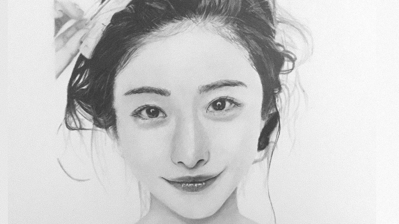 鉛筆画 石原さとみを鉛筆で描いてみた 描き方を解説 Pencil Drawing Satomi Ishihara Youtube