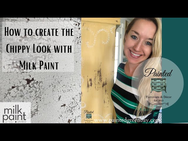 How to Get A Chippy Look with Milk Paint