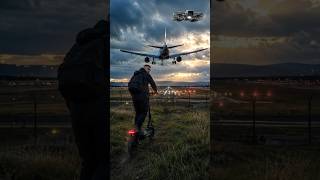 My Drone Caught The Perfect Landing 🚁✈️