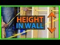 How High Should Wires Run Through a Wall