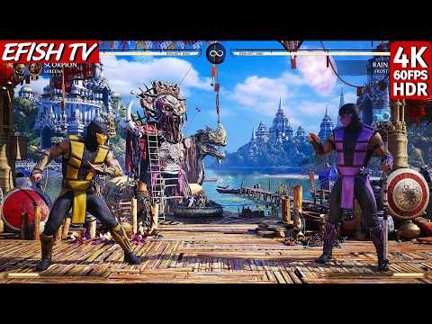 UMK3 Scorpion vs UMK3 Rain (Hardest AI) - Mortal Kombat 1