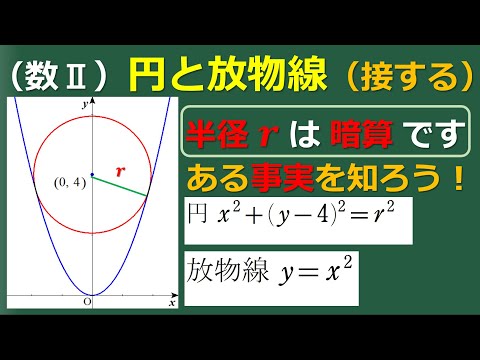 # 20. (★★★) 数Ⅱ 図形と方程式  円と放物線