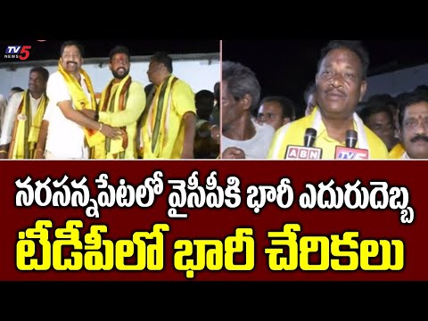 నరసన్నపేటలో వైసీపీకి భారీ ఎదురుదెబ్బ YCP Leaders Joins To TDP | Narasannapeta TDP | TV5 News - TV5NEWS