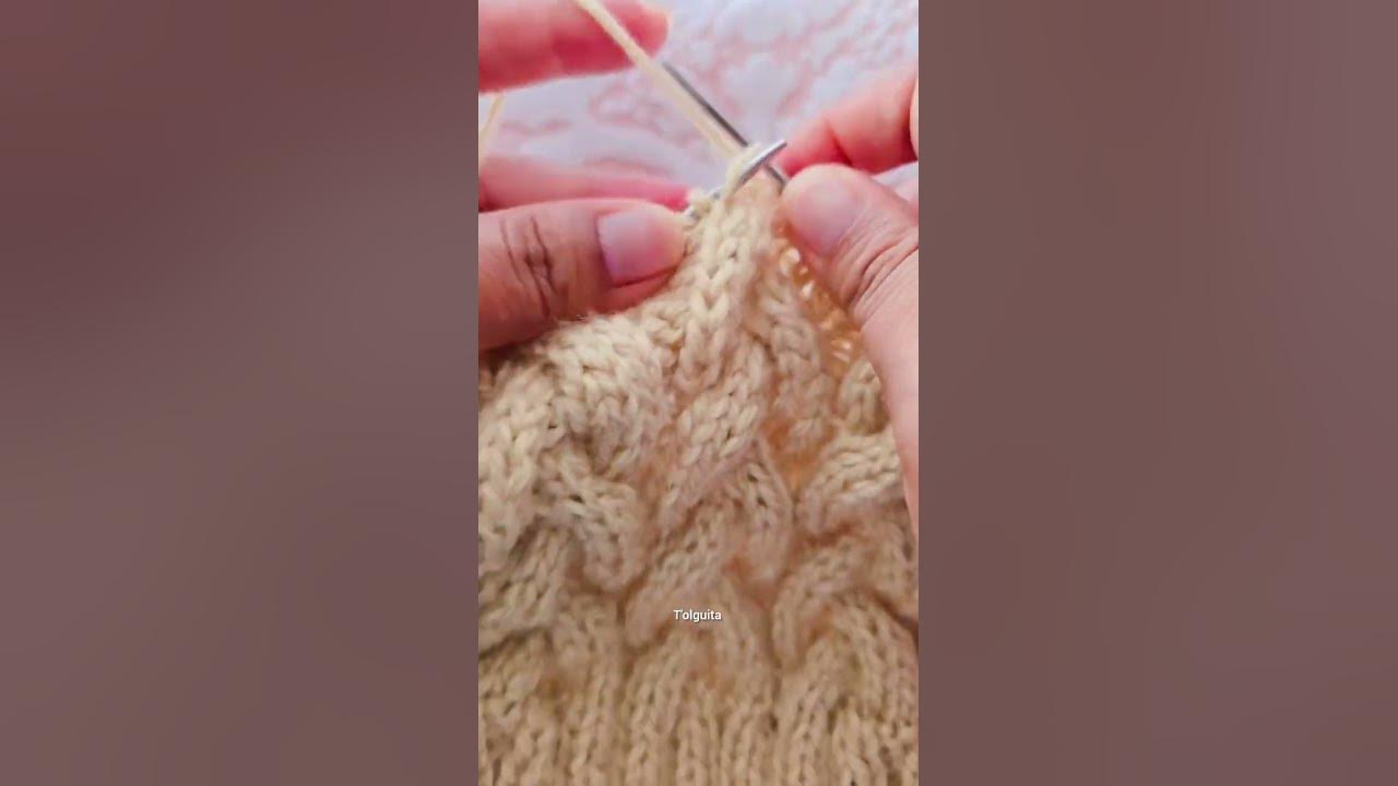 Tejiendo trenzas a Dos agujas #knitting #mavihaknit #tejidos