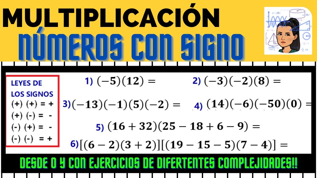 Leyes de los signos para Multiplicación de números enteros. YouTube Leyes de los signos para Multiplicación de números enteros. YouTube