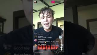Ashton Irwin SINGING - Instagram Livestream 16.10.2017