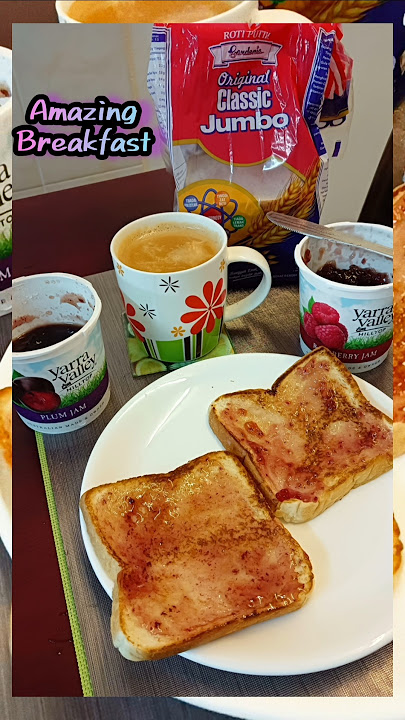 Amazing Breakfast with Australian Plum and Raspberry Jam #youtubeshorts #youtube #shorts