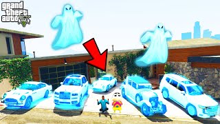 Franklin Collecting SECRET GHOST CARS in GTA 5 | SHINCHAN and CHOP