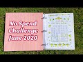 No Spend Challenge Bullet Journal Page! Debt Free &amp; Save Money! Dave Ramsey Baby Steps 2 &amp; 3!