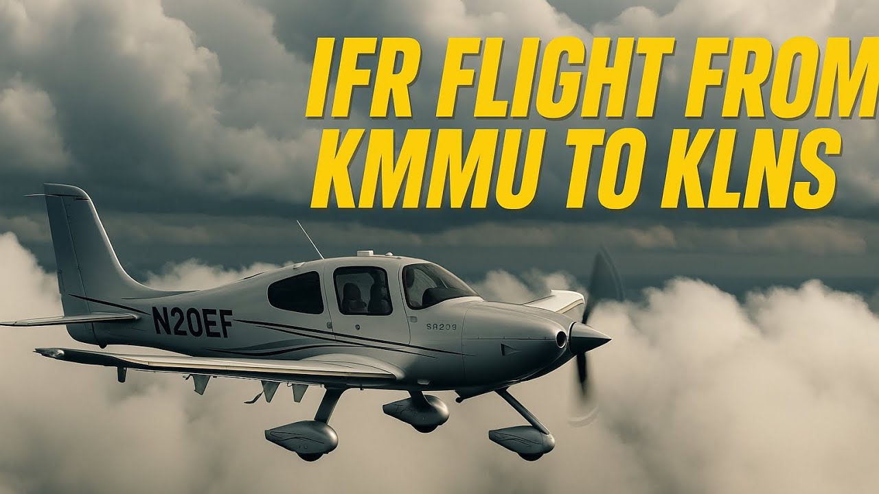 KMMU Morristown to KLNS Landcaster IFR Flight | Cirrus SR20 G6