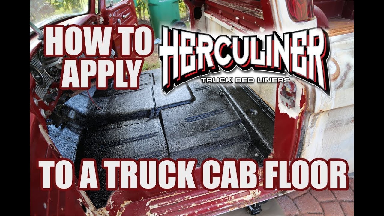 How To Apply Herculiner Bed Liner to the Cab Floor on my 1963 F100