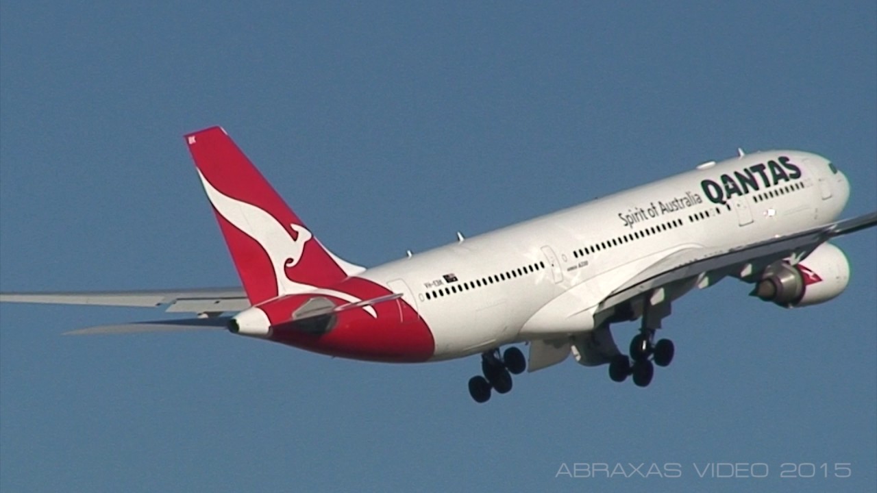 Qantas A330-202 [VH-EBK] - Departure from Sydney
