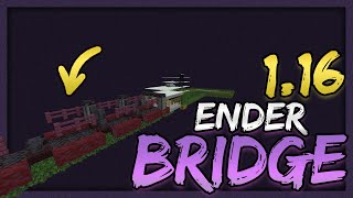 Building the Ender Bridge using BRAND-NEW 1.16 blocks! | !discord