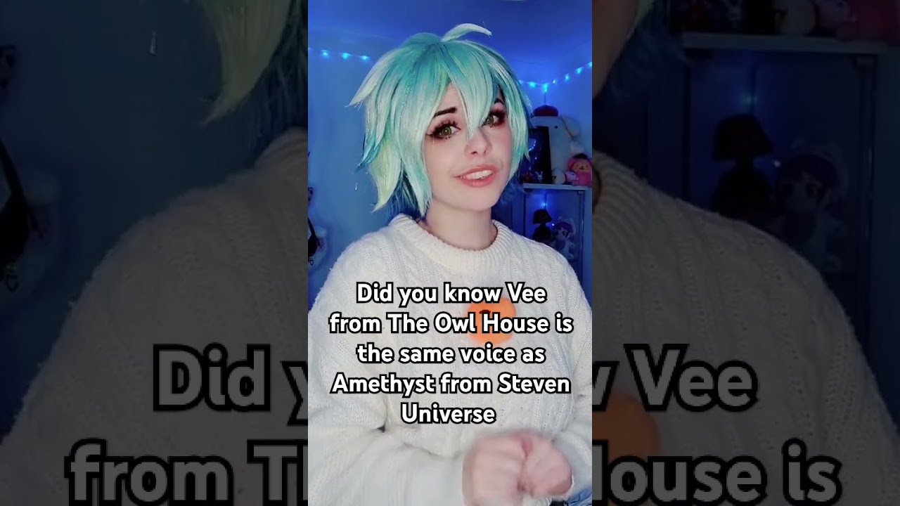 FUN FACT vee from the owl house amethyst Steven universe #theowlhouse #stevenuniverse #cosplay