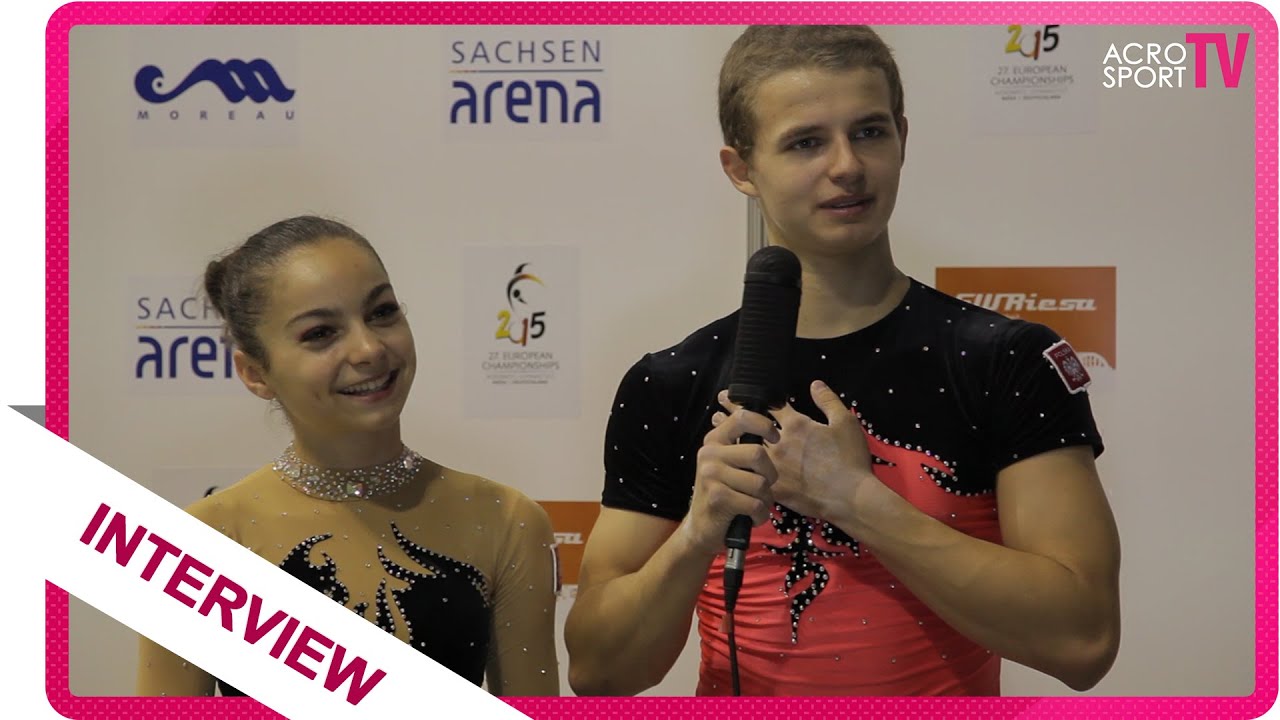 Interview with Kaminska, Szczerbaty - Poland - Mixed pair - Junior - European Championship 2015