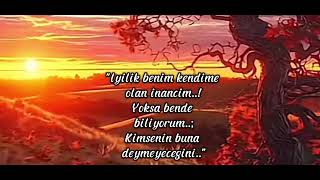 Lyilik Benim Kendime Olan Inancim..yoksa Bende Biliyorum..kimsenin Buna Deymeyecegini..