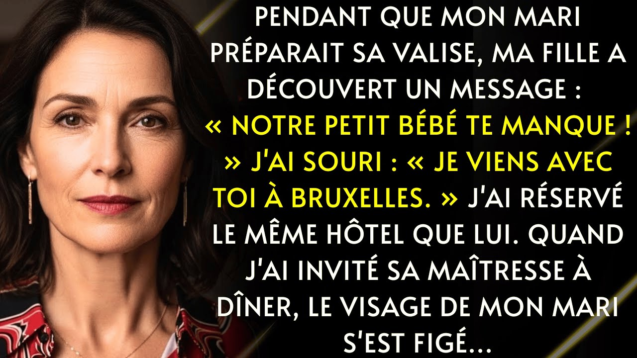 Pendant que mon mari préparait son voyage d'affaires, ma fille a lu «Notre petit bébé te manque»....