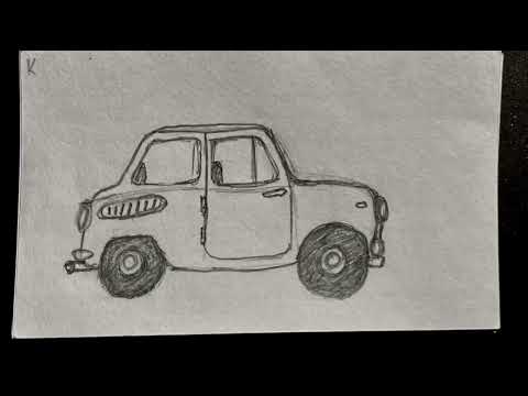 Hand drawn morph animation pencil