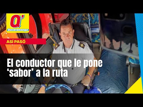 El conductor que le pone ‘sabor’ a la ruta