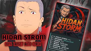 NEW HIDAN STORM VIP || SC VIA TELEGRAM TERBARU ALL FITUR WORK TARGET AUTO CR4SH || SUPPORT ANDRO IOS