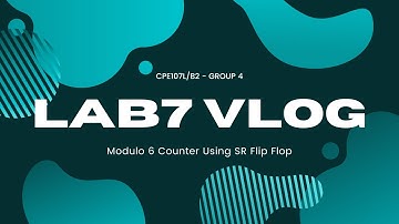 LAB7 VLOG: Modulo 6 Counter Using SR Flip Flop