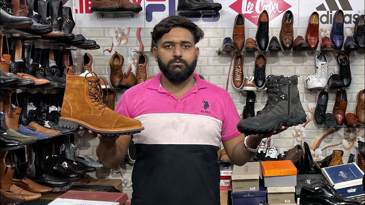 100 original export surplus leather shoes with in resnable rate only on A.S SHOE MART RAMPUR UP