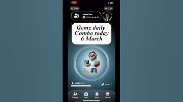 Gemz daily combo today 6 March | gemz daily combo card | today Combo gemz coin #shortvideo