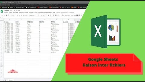 Google Sheets -  liaison inter fichiers