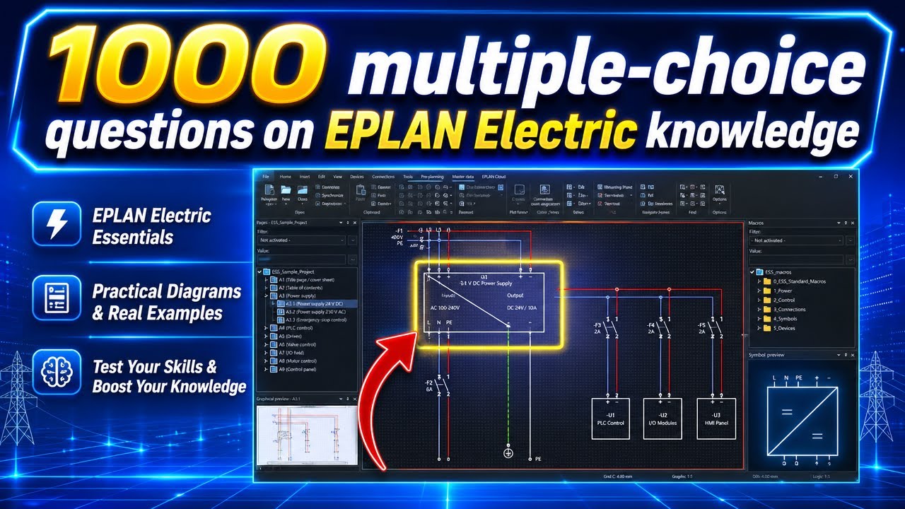 1000 multiple-choice questions on EPLAN Electric knowledge - YouTube