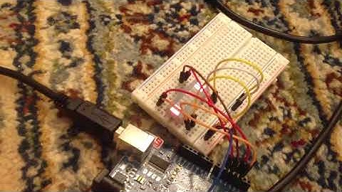 Led Halloween light show first attempt