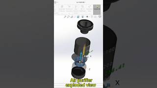 Air Purifier Design in SolidWorks | Sheet Metal Project #shorts | RAMS CAD