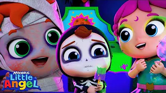 Halloween Carnival| Songs for Kids! | Little Angel | Moonbug Kids - Girl Power! 🌸🌺🌸