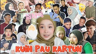 KUIH PAU KARTUN 🍥 TERLALU COMEL SEMUA SAYANG NAK MAKAN!!!