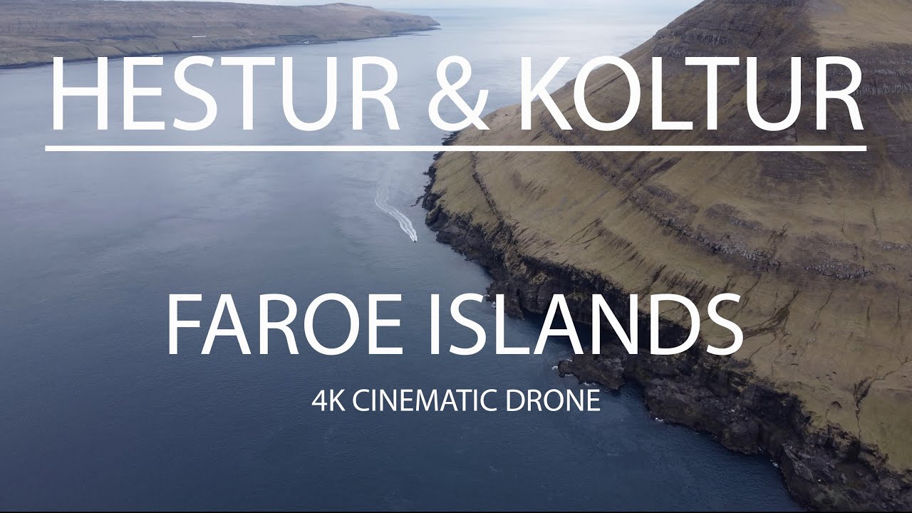 Faroe Islands: Hestur & Koltur - 4K cinematic winter drone landscape — Hestur — video poster