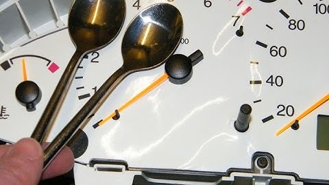 Fastest way to remove instrument panel needles