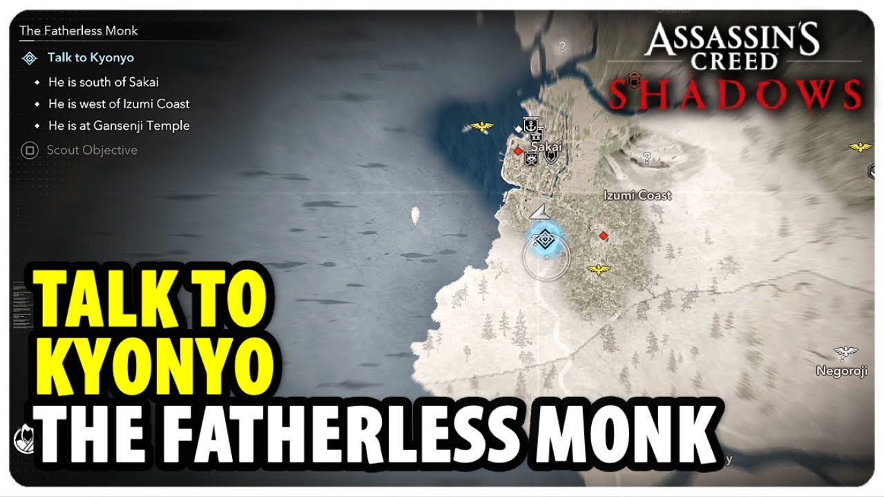 Talk to Kyonyo The Fatherless Monk Assassin's Creed Shadows YouTube