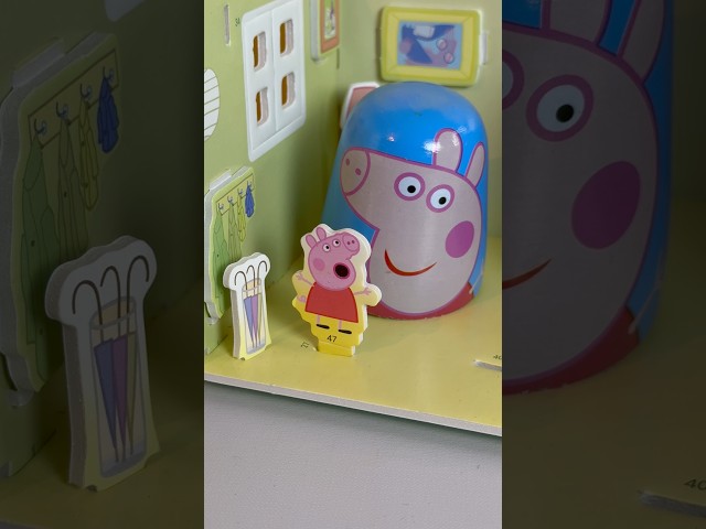 Satisfying Peppa Pig Nesting Dolls🪆Unboxing! ✨ #PeppaPig #NestingDolls #Satisfying #ASMR #Shorts