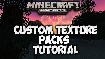 CUSTOM TEXTURE PACKS IN MCPE TUTORIAL !! | Minecraft Pocket Edition 0.15.0 Gameplay MCPE Android IOS