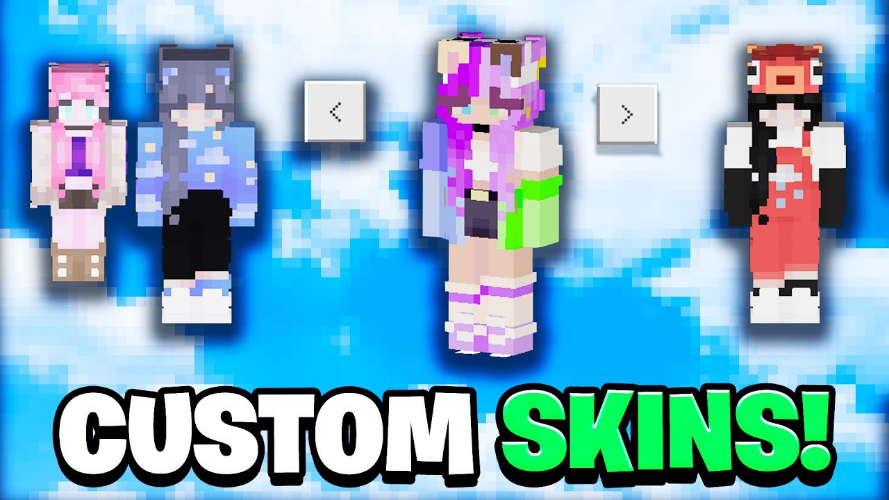 How To Get A Custom Skin in Minecraft Bedrock! (1.19+) | 2023 - YouTube