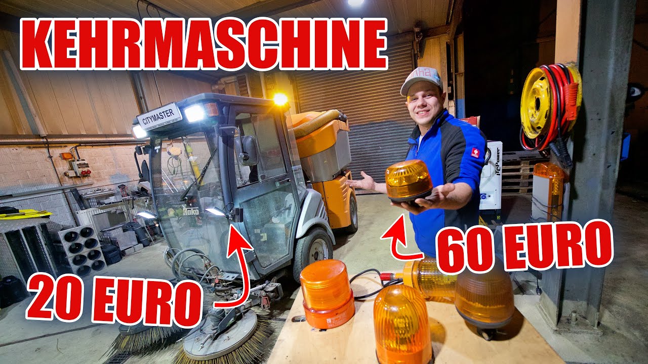 60 EURO KENNLEUCHTE FÜR DIE KEHRMASCHINE 🤩! Wenig Geld für viel Leistung 🤓| ItsMarvin