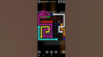 How To Solve Flow Free Bridges 11x11 Mania Pack Level 74 Board Walk Through Solution Walkthrough