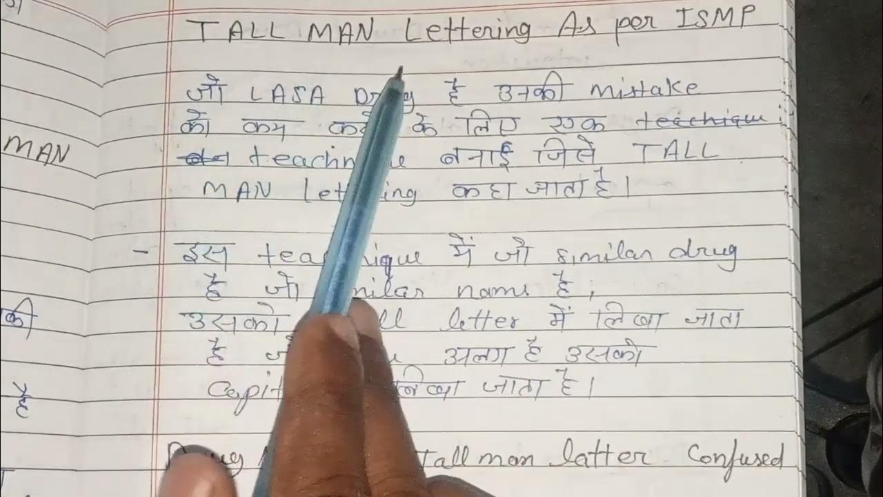 Medication Error LASA drugs Hospital & clinical pharmacy D